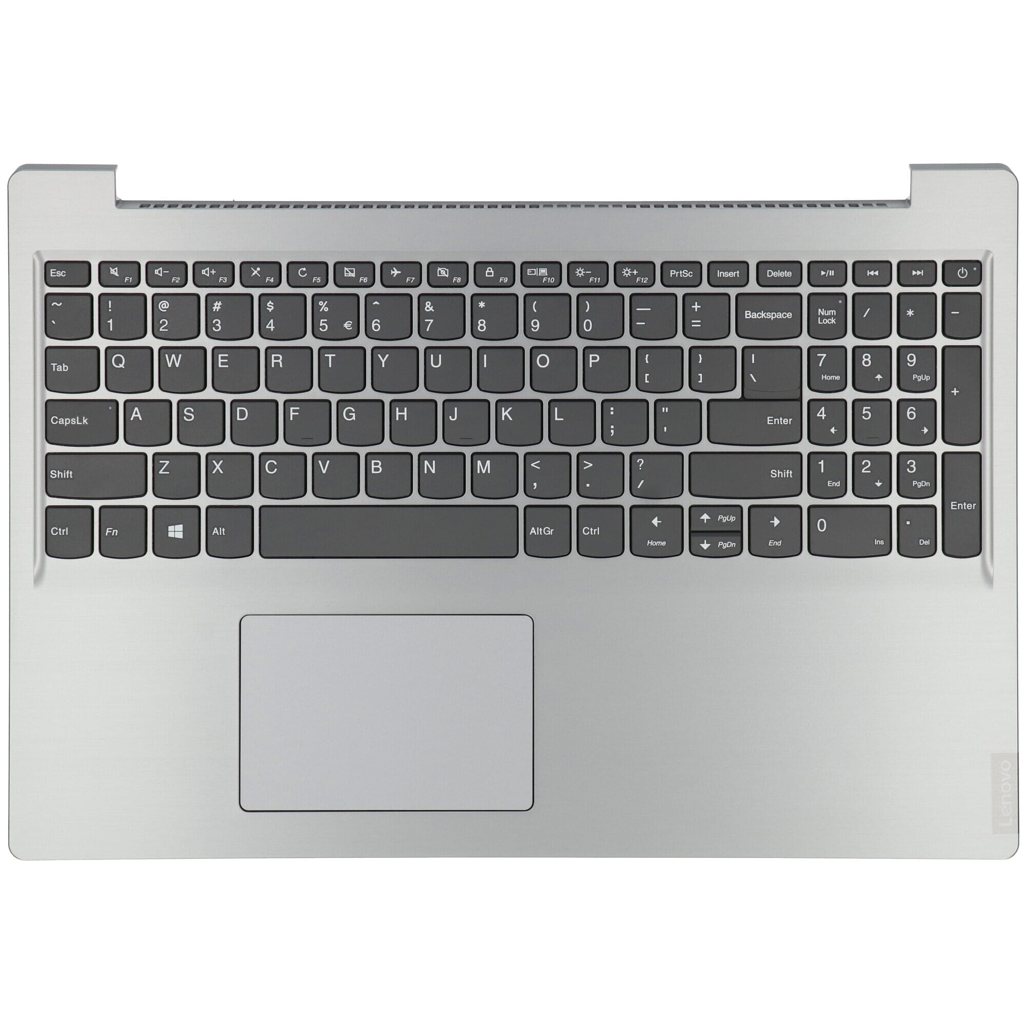 Lenovo Laptop Toetsenbord Qwerty Us Top Cover Zilver Twindis