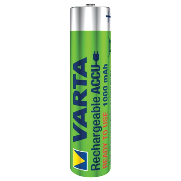 Varta AAA/HR03 R2U 1000 mAh Batterie - Wiederaufladbar
