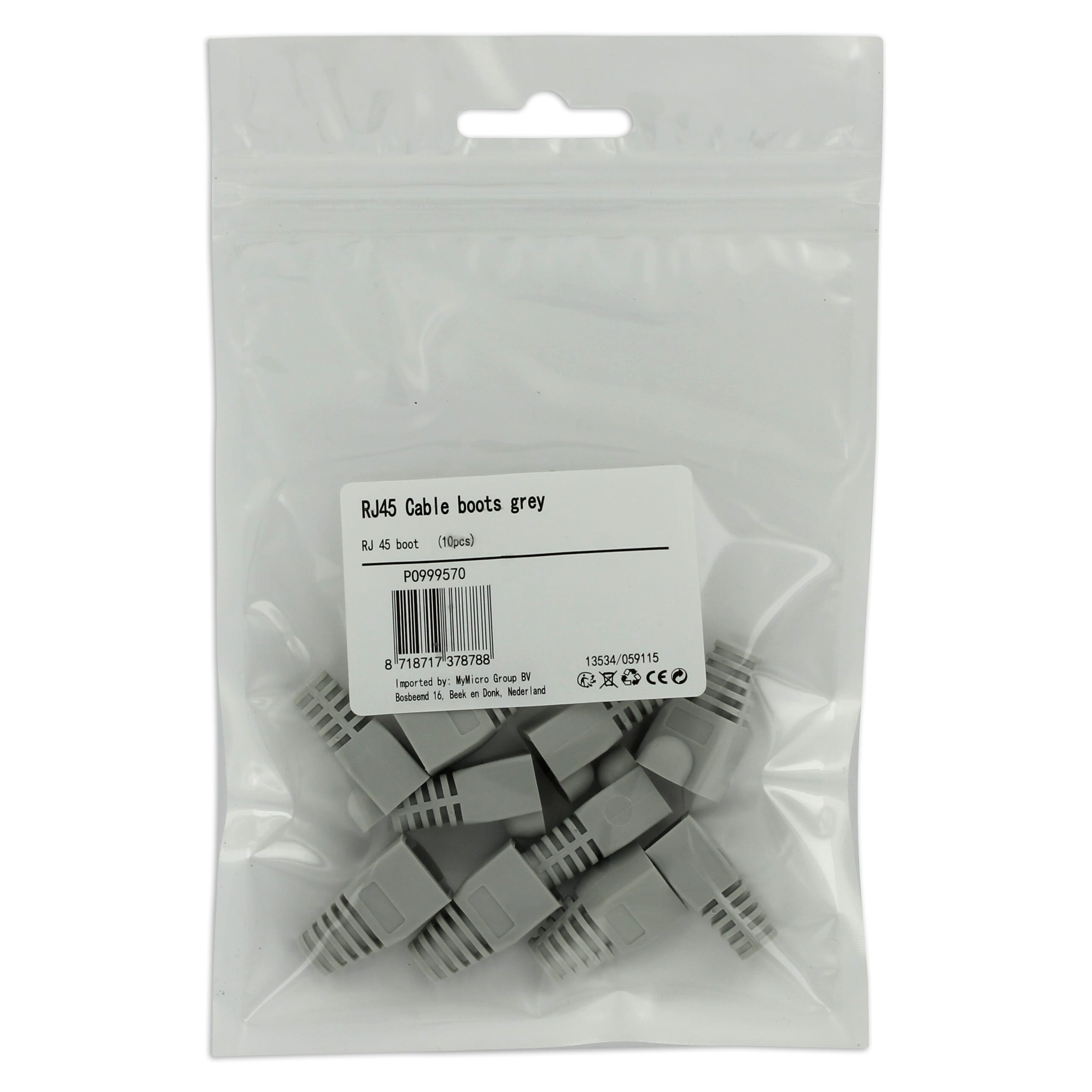 RJ-45 Kabel Boots 10 Stück - Grau