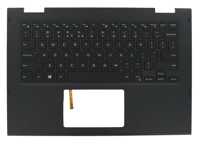 Dell Laptop Toetsenbord Qwerty US + Top Cover - Zwart