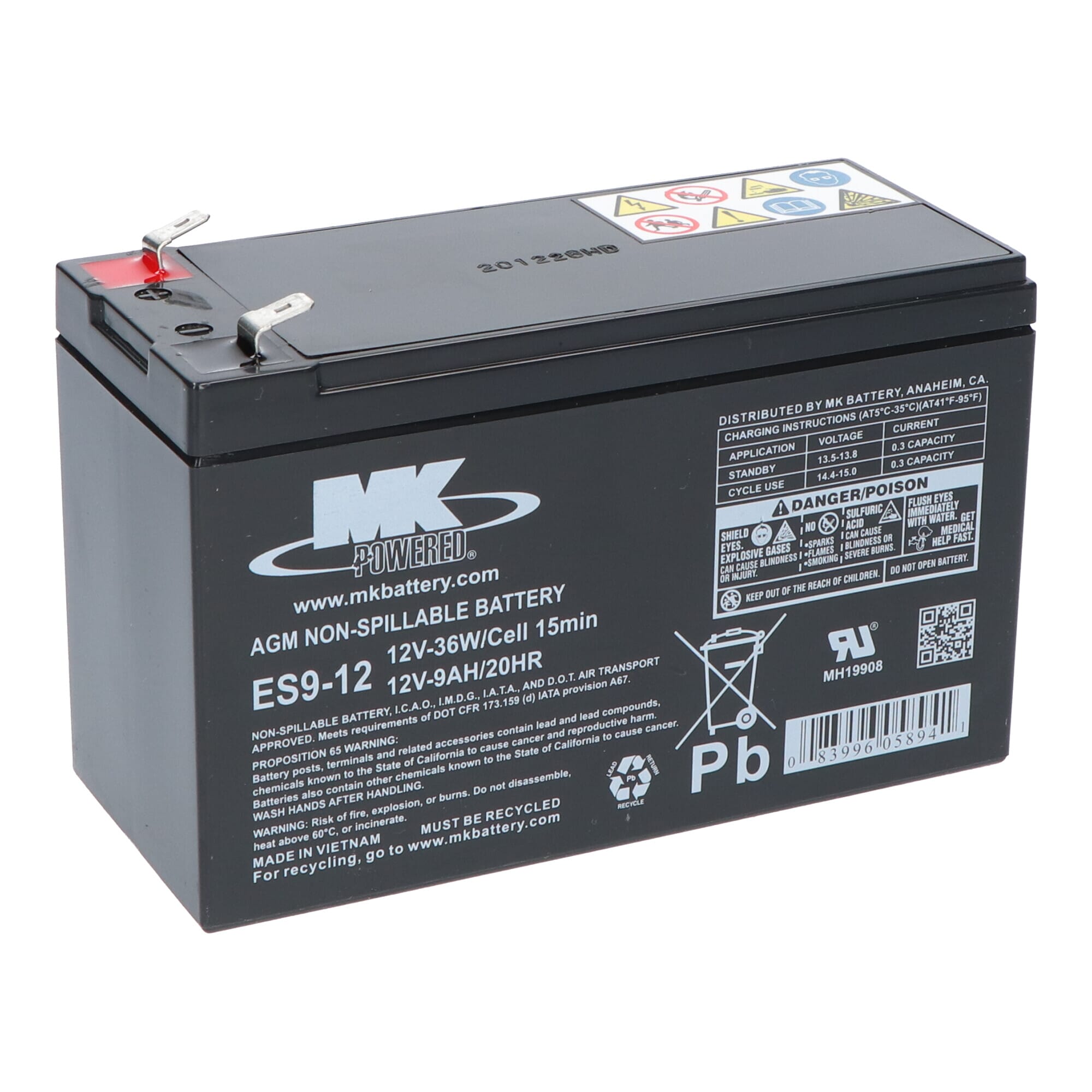 MK AGM Akku ES9-12 12V 9Ah