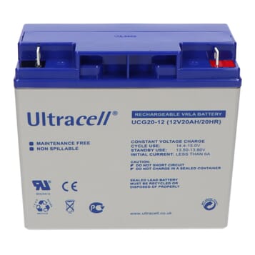 Blijven Corporation reguleren Ultracell Gel Accu 12V 20Ah (DCGA/Deep Cycle UCG20-12) - Accu.nl