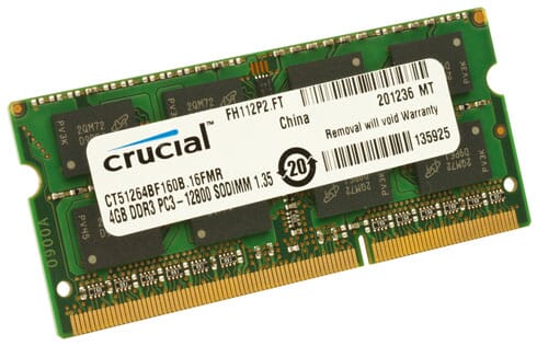 Crucial Laptop Arbeitsspeicher 4 GB DDR3 1600 MHz ...