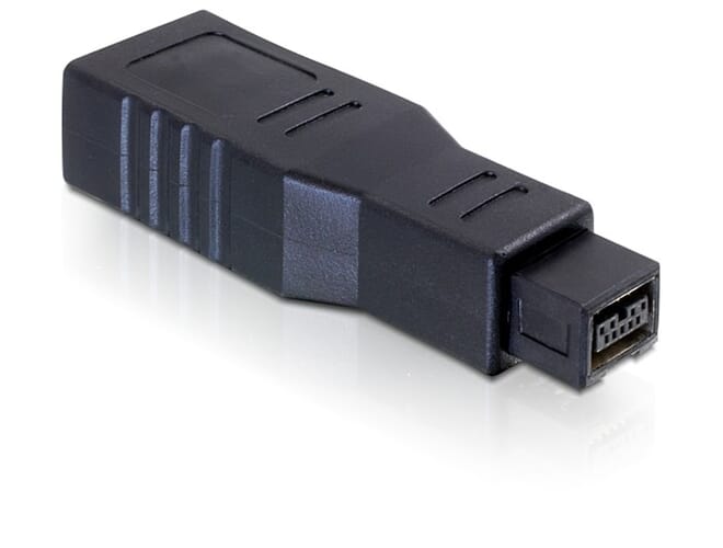 Delock FireWire 9-pin Male naar 6-pin Female Adapter