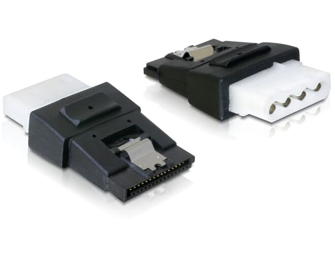 Delock Adapter Power 4pin Molex female > SATA power 15pin fe
