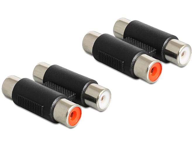 Delock Adapter RCA 2 x female > 2 x female