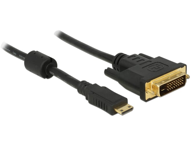 Delock HDMI cable Mini-C male > DVI 24+1 male 2 m