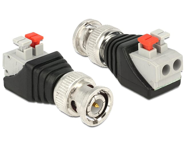Delock Adapter BNC male > Terminal Block with push button 2