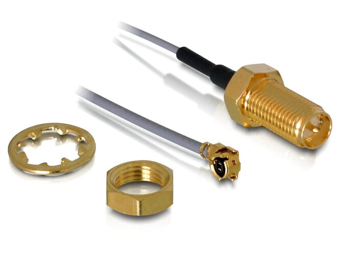 Delock Antenna Cable RP-SMA Jack Bulkhead > MHF/U.FL-LP-068