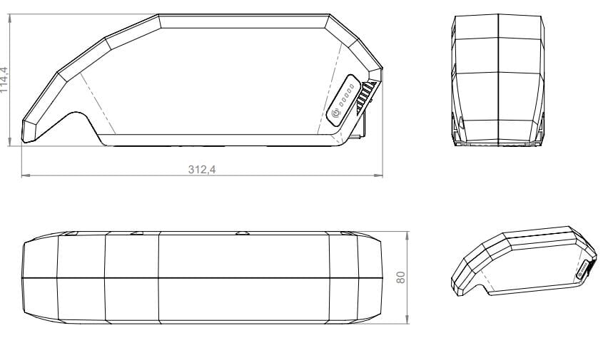 Bosch powerpack 720wh frame e-bike vision (bes2) afbeelding