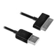 Ewent USB2.0 naar Samsung 30 pin dock kabel 1M - Zwart