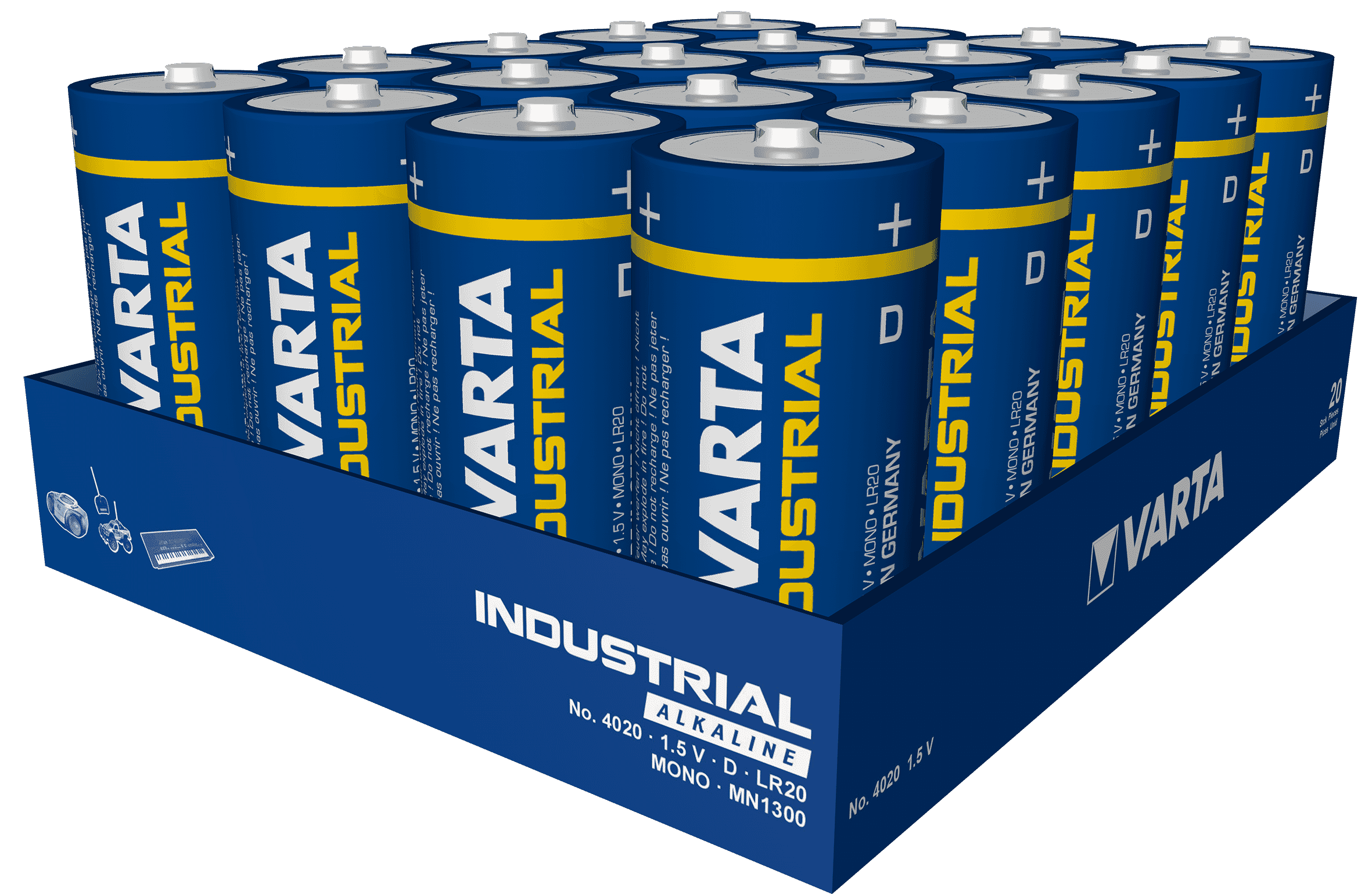 Varta Industrial D/LR20 Doos 20 stuks - ReplaceDirect.nl