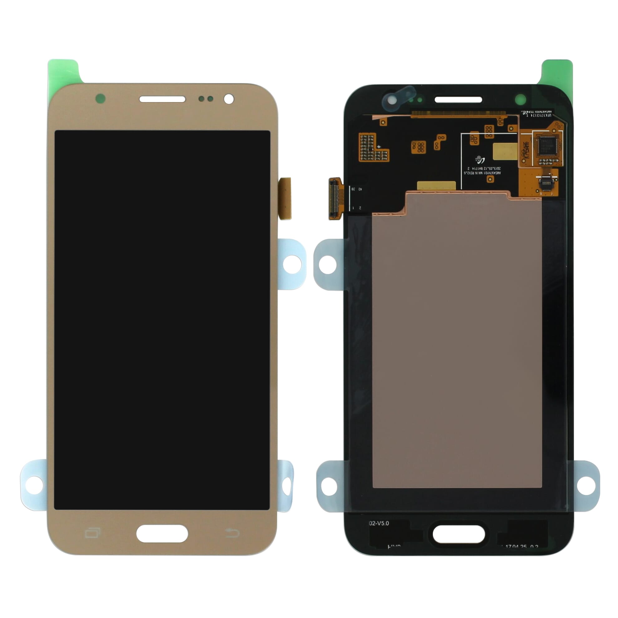 Samsung Galaxy J5 2015 Lcd Touchscreen Goud Voor Samsung Galaxy J5