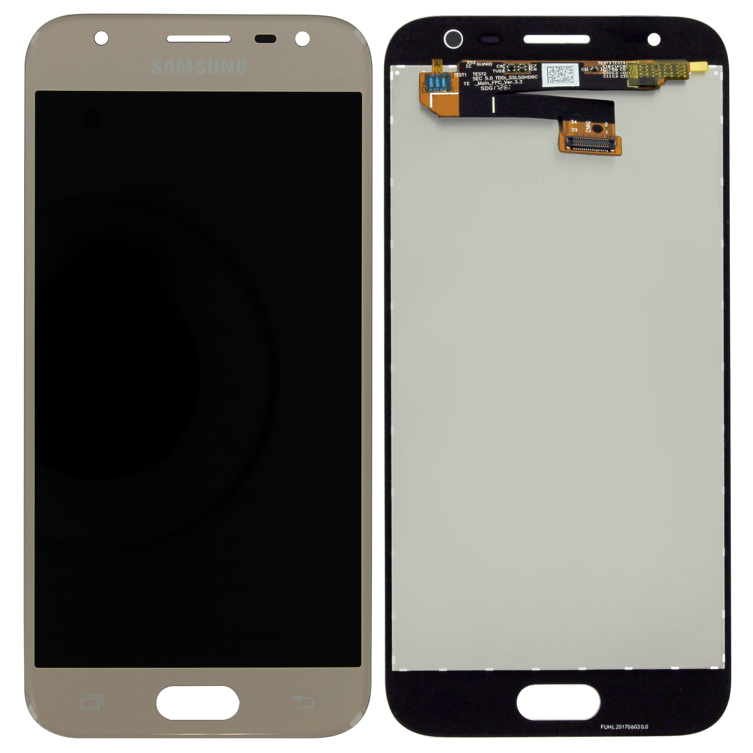 Samsung Galaxy J3 17 Lcd Touchscreen Goud Voor Samsung Galaxy J3 17 Sm J330f Gh96 a Replacedirect Nl