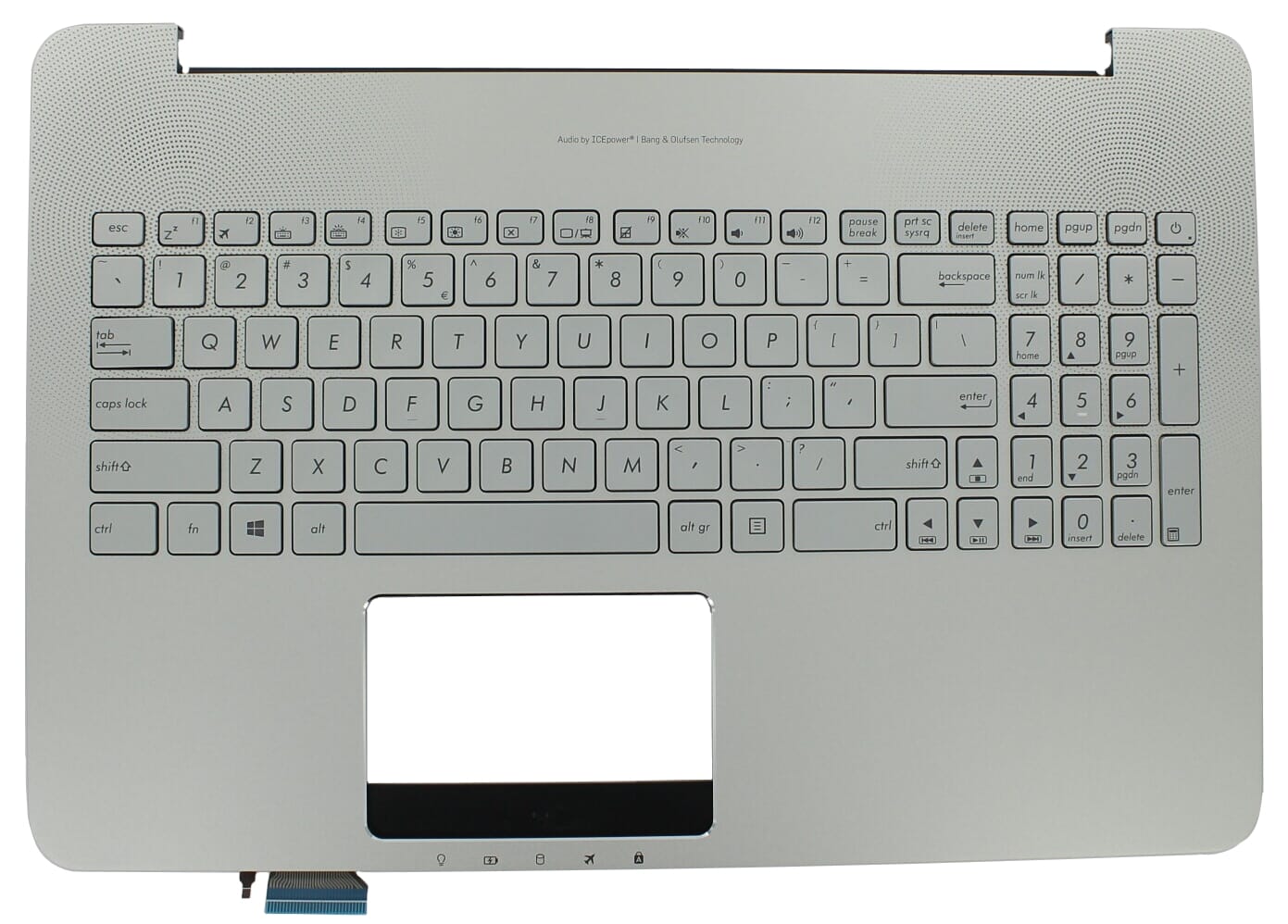Laptop Qwerty US + Top Cover (90NB09P1-R31UI0) - ReplaceDirect.be