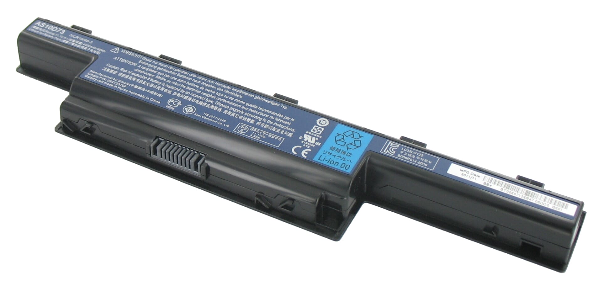 investering in tegenstelling tot rand Acer Laptop Accu 4400mAh voor Acer Aspire, Acer Travelmate, Packard Bell  (BT.00607.136) - ReplaceDirect.nl
