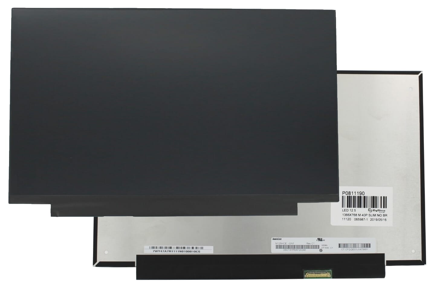 12.5 inch LCD scherm 1920x1080 Mat 30Pin eDP, IPS