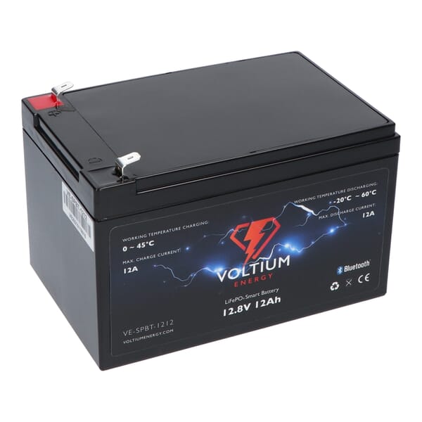 Voltium Energy LiFePO4 Accu 12,8V - 12Ah Bluetooth