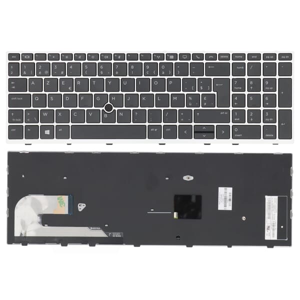 handtekening troon Perceptie HP Laptop Toetsenbord Azerty BE + Trackpoint voor HP EliteBook 850 G5/G6,  755 G5 (L14367-A41) - ReplaceDirect.be