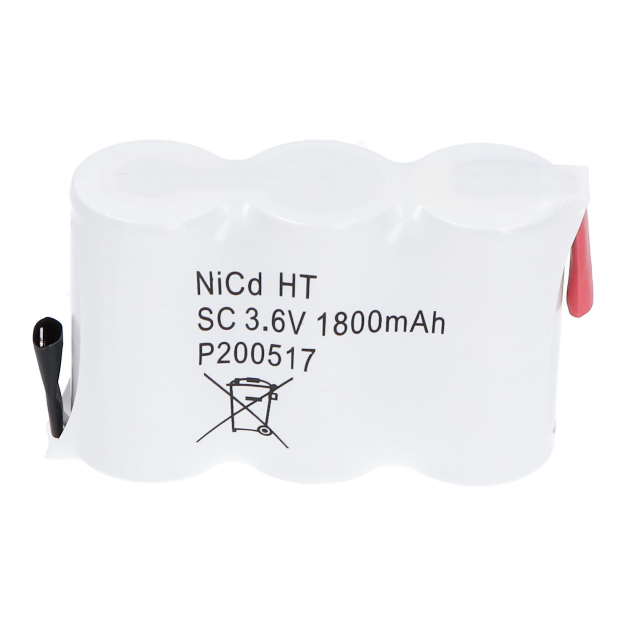 Noodverlichting Accupack 3.6V 1500mAh NiCd - 3x Sub C SBS