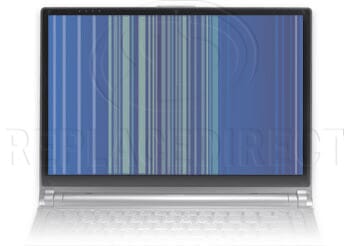 defect LCD beeldscherm: verticale strepen