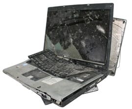 Veel laptop defecten zijn herstelbaar maar deze helaas niet meer